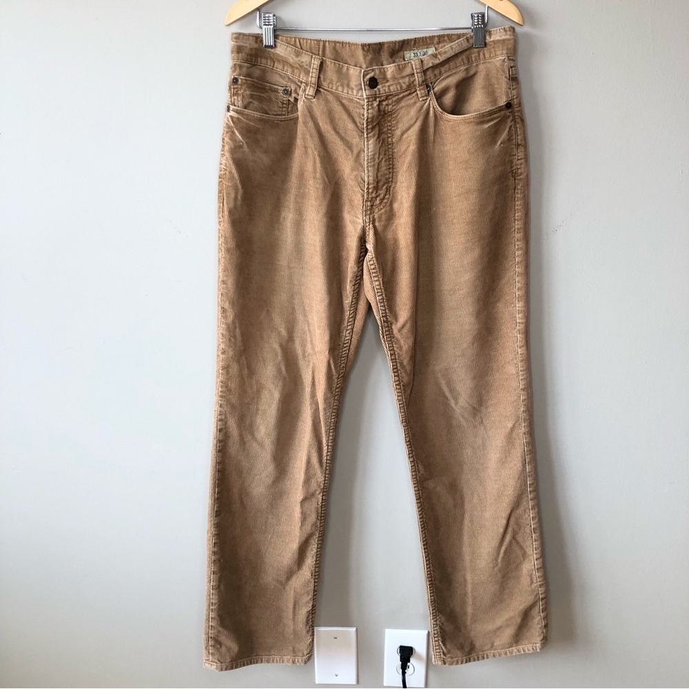 Men's Polo Ralph Lauren Caramel Tan Corduroy Straight Leg Jeans Pants 33/30
